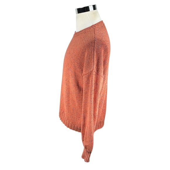 Free People FP Beach Sweater Women’s Small Orange Long Sleeve Pullover Knitted - Picture 4 of 10